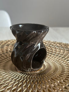 Keramik Ölbrenner schlicht schwarz